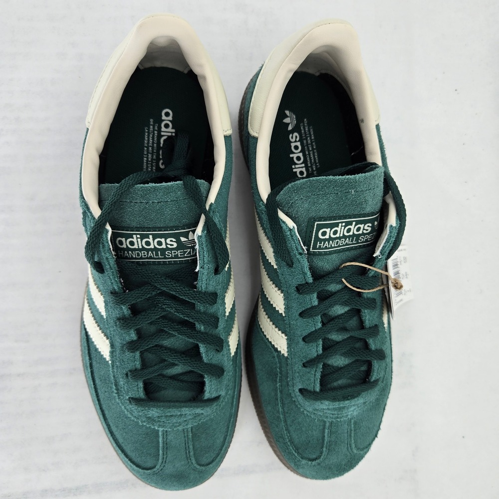 Adidas Handball Spezial W Collegiate Green Cream White Suede IH1509 Womens 7 - Picture 13 of 14